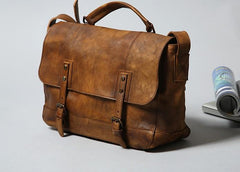Handmade Leather Mens Cool Shoulder Bag Messenger Bag for men