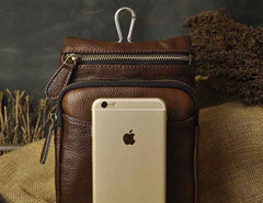 Vintage Leather Belt Pouches for Men Waist Bag BELT BAGs Shoulder Bag For Men