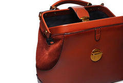 Handmade Leather handbag doctor bag shoulder bag for women leather bag - EverHandmade