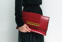 Genuine Leather Clutch Bag Purse Shoulder Bag for Women Leather Crossbody Bag - EverHandmade