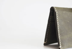 Handmade leather dark green clutch purse long wallet purse clutch women - EverHandmade