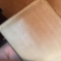 Handmade Leather Mens Cool billfold Leather Wallet Men Slim Wallet Bifold for Men