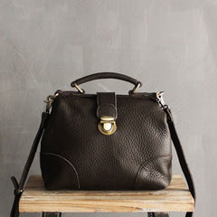 Vintage LEATHER WOMEN Doctor Handbag Doctor Purse SHOULDER BAG Purse FOR WOMEN