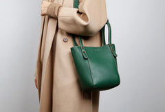 Genuine Leather Cute Bucket Bag Handbag Crossbody Bag Shoulder Bag Women Leather Purse