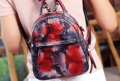 Vintage Womens Leather Backpack School Backpacks Purse Small Backpack For Women - EverHandmade