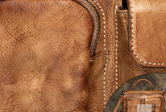 Genuine Handmade Vintage Leather Message Bag Handbag Shoulder Bag Women Leather Purse
