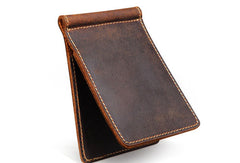 Handmade Genuine Leather Wallet billfold Leather Wallet Slim Bifold Wallet Bag For Mens