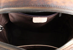 Genuine handmade Leather backpack bag shoulder bag girls women leather purse - EverHandmade