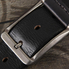 Genuine Leather Punk Rock Biker Trucker Mens Belt Men Black Coffee Belt for Men