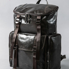 Cool Leather Mens Backpack Travel Backpack School Backpacks for Men
