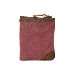 Mens Canvas Small Wallet for men Bifold Cool Men billfold Small Wallet