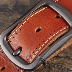 Genuine Leather Punk Rock Biker Trucker Mens Belt Men Black Coffee Belt for Men
