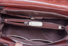 Genuine Leather Handbag Vintage Crossbody Bag Shoulder Bag Purse For Women - EverHandmade