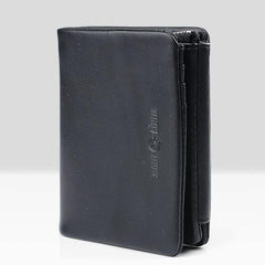 Handmade Mens Cool billfold Leather Wallet Men Small Wallets Trifold for Men