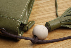 Genuine Leather Cute Crossbody Bag Circle Saddle Bag Shoulder Bag Women Girl Fashion Leather Purse