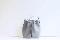 Handmade leather purse bucket phone bag shoulder bag cossbody bag purse women - EverHandmade