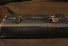 Vintage Leather Messenger Bag Briefcase Handbag Shoulder Bag For Men