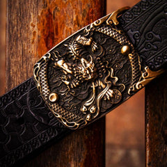 Handmade Cool Leather Mens Belt Leather Men Black Belts for Men