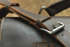 Black Cool Leather Messenger Bag Handbag Shoulder Bag For Men