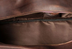 Leather Mens Weekender Bag Cool Travel Bag Duffle Bag Overnight Bag Holdall Bag for men - EverHandmade