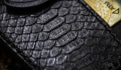 Handmade Leather Mens Cool billfold Wallets Card Holder Small Card Slim Wallets for Men