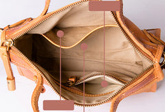 Handmade Genuine Leather Handbag Bag Messenger Bag Crossbody Bag Shoulder Bag Purse For Women - EverHandmade