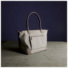 Womens Khaki Nylon Shoulder Tote Large Khaki Nylon Handbag Purse for Ladies