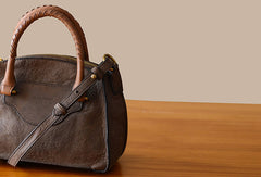 Handmade Genuine Leather Handbag Crossbody Bag Shoulder Bag Purse For Women - EverHandmade