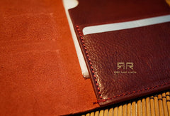 Handmade Genuine leather clutch travel wallet passport wallet purse long wallet women - EverHandmade