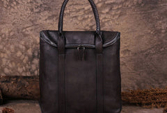 Vintage Leather Mens Briefcases Work Bag Business Bags for men
