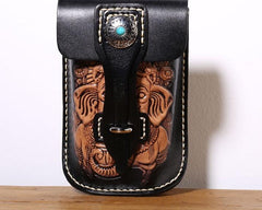 Leather Belt Pouch Mens Small Cases Waist Bag Hip Pack Belt Bag Fanny Pack Bumbag for Men