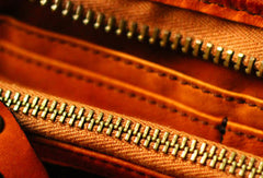 Genuine Leather Wallet Bifold Handmade Zip Long Wallet Purse Clutch For Mens - EverHandmade