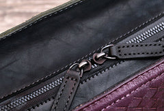 Genuine Handmade Woven Vintage Leather Handbag Shoulder Bag Women Leather Purse