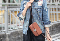 Handmade leather purse leather crossbody bag purse shoulder bag for women - EverHandmade