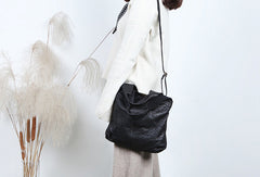 Handmade Genuine Leather Handbag Tote Bag Shopper Bag Shoulder Bag Purse For Women
