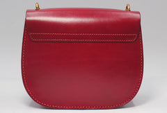 Handmade Leather Round Bag Crossbody Bag Shoulder Bag Purse for Women Leather Bag - EverHandmade