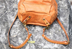 Handmade Leather cute backpack bag shoulder bag green women leather purse - EverHandmade