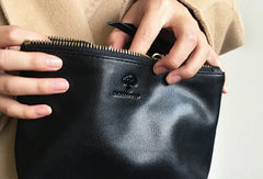 Genuine Leather Long Wallet Zipper Clutch Wallet Coin Change Makeup Wallet Purse For Women