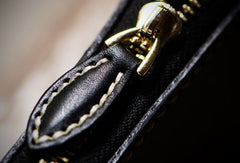 Handmade leather carp biker wallet clutch zip long wallet brown leather men phone - EverHandmade