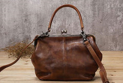 Handmade Leather handbag purse shoulder bag for women leather shopper bag - EverHandmade