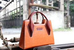 Handmade handbag purse leather crossbody bag purse shoulder bag for women