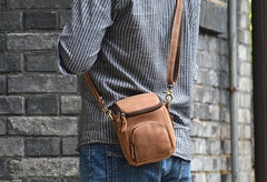 Vintage Leather Belt Pouch for Men Waist Bags BELT BAG Shoulder Bag For Men
