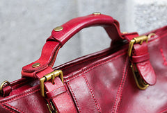 Handmade handbag briefcase purse leather crossbody bag purse shoulder bag for women - EverHandmade