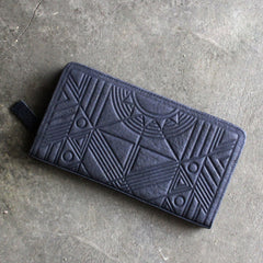 Vintage LEATHER Womens Long Wallet Fashion Zipper Long Wallets FOR Women