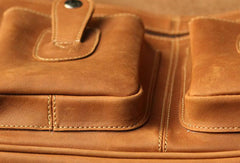 [ On Sale ] Vintage Leather Messenger Bags Cool Travel Messenger Bag Shoulder Bag for Men