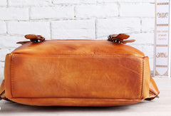 Handmade Mens Leather School Backpack Bag Travel Backpack for Men