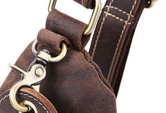 Cool Leather Sling Bag for Men Vintage Chest SLing SHoulder Bag For Men