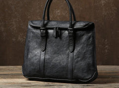 Handmade Leather Mens Briefcase Work Bag Laptop Bag Business Bag for Men