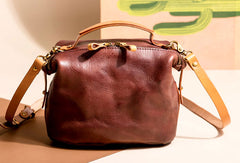 Genuine Leather Handbag Crossbody Bag Shoulder Bag Purse For Women - EverHandmade