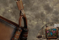Handmade Leather crossbody purse shoulder bag for women leather messenger bag